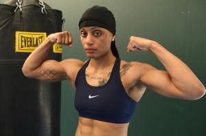 USA Boxing's 60kg Olympic boxer Queen Underwood took no chances with her hair.